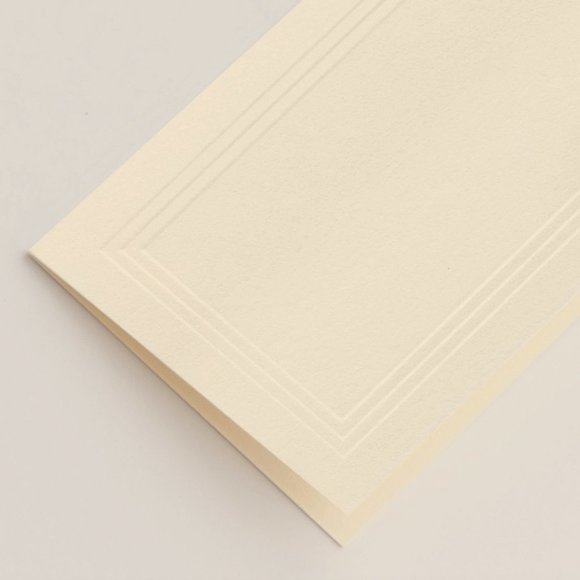 Crane & Co. Ecru Triple Debossed‎ Place Cards, 5 Packs of 10 Cards, NWT - Picture 2 of 6